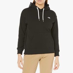 The North Face Women's Black Logo Sweatshirt Pullover Hoodie Medium